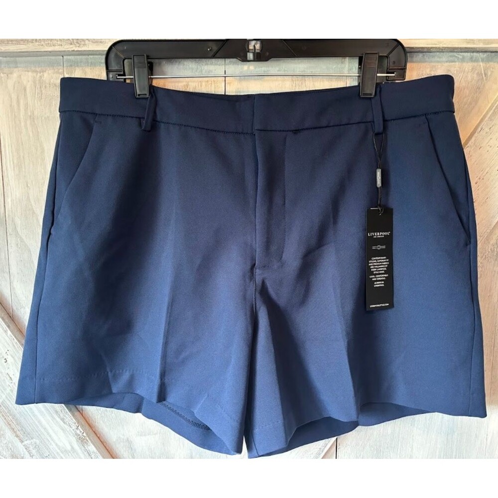 Liverpool NEW Women's Shorts Sz 16/33 Kelsey Trouser Short Navy Blue NWT